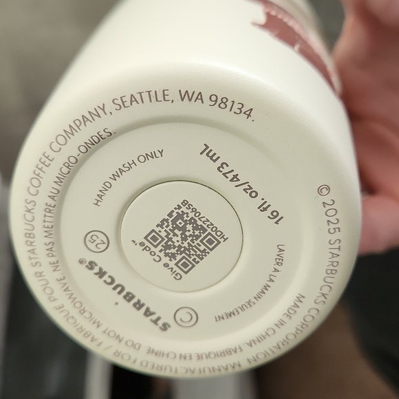 Starbucks Holiday 2025 Cream Metal Insulated Tumbler with Puppy Dog - Picture 3 of 6